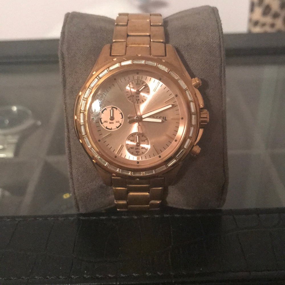 Rose gold Fossil Watch